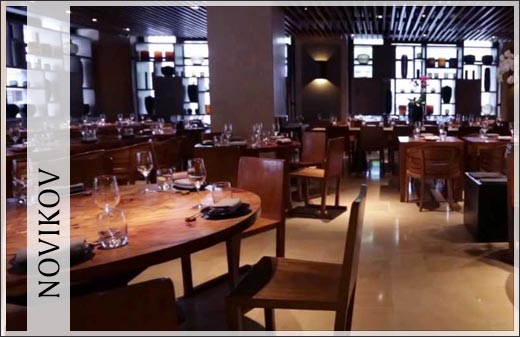 escort dinner date at Novikov in mayfair